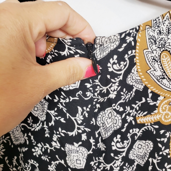 A.L.C Trixie dress white black and camel - Picture 9 of 9